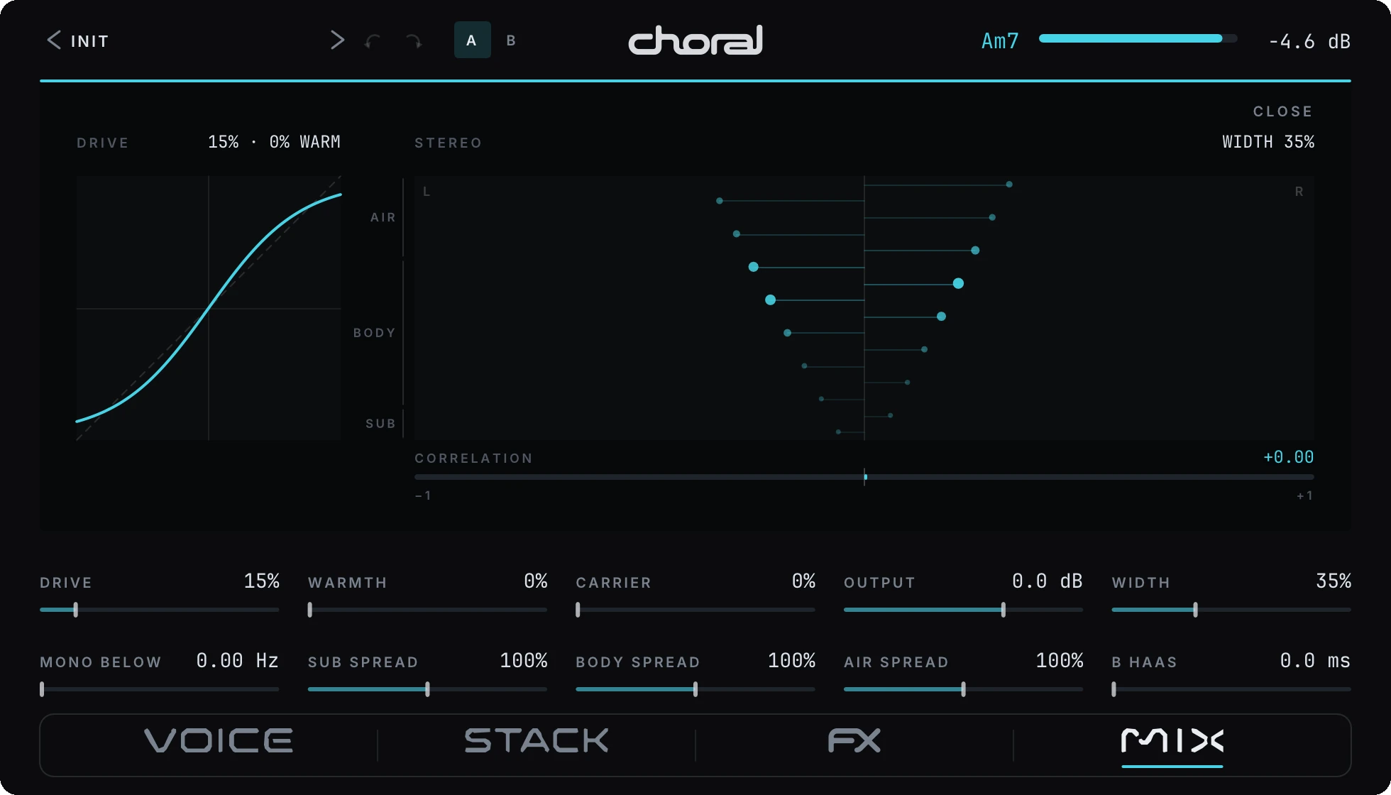 choral window, mix